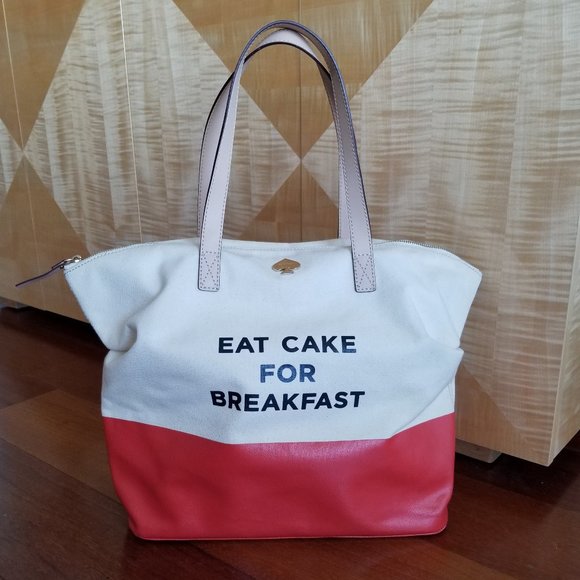 kate spade Handbags - KATE SPADE TOTE SHOPPER BAG EAT CAKE FOR BREAKFAST